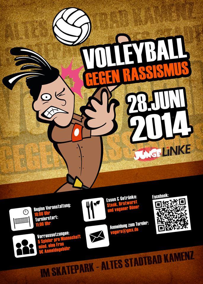 Volleyball gegen Rassismus