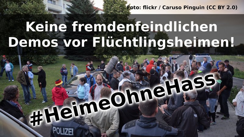 Online Petition_ Keine Demos vor Flüchtlingsheimen